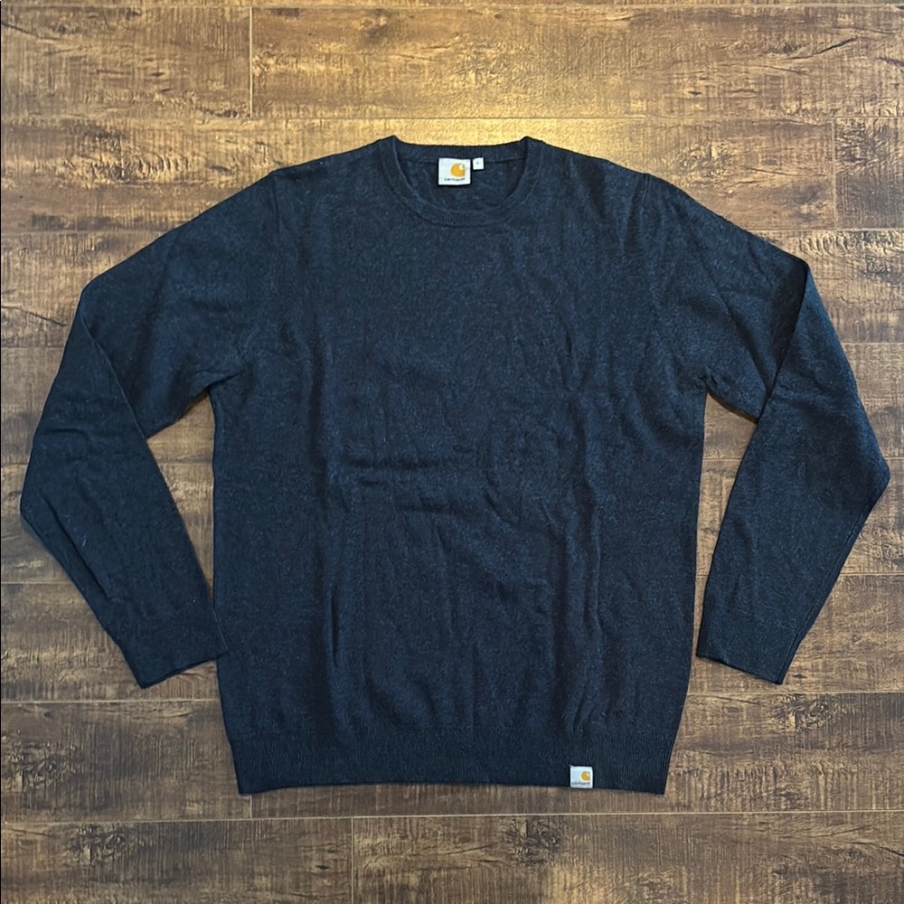 Carhartt WIP Playoff Navy Crewneck Sweater - men L